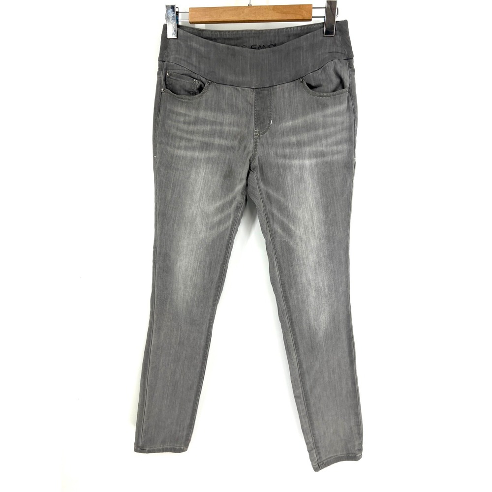 Jag Jeans High‎ Rise Skinny Pull-On Denim Jeans Womens Size 6 Gray Elastic Waist